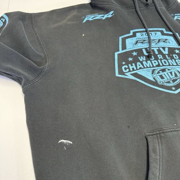 RZR UTV World Championship Hoodie Sweatshirt Mens XL Black Racing - Picture 5 of 16